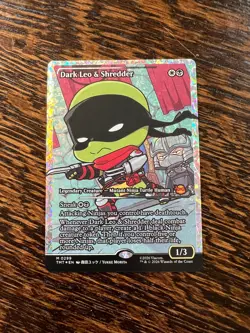 Dark Leo & Shredder (TMT 0299) - Fracture FOIL Showcase - Image 1