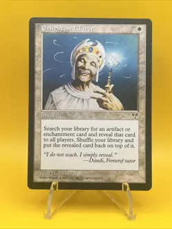 MTG x1 Enlightened Tutor (Mirage, MIR) Uncommon (LP/Dent see pics) - Image 1