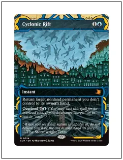 1x Cyclonic Rift, Secrets of Strixhaven English Mystical Archive Magic MTG NM - Image 1