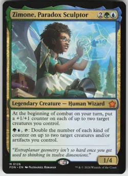 MTG Zimone, Paradox Sculptor NM Foundations Magic 126 - Image 1