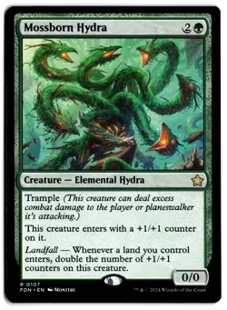 Mossborn Hydra FDN 107 Magic: The Gathering R NM - Image 1