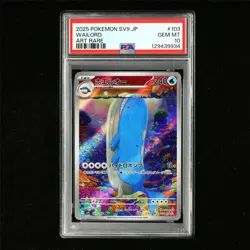PSA 10 GEM MT 2025 Pokemon JPN Wailord I sv9 103/100 AR - Image 2