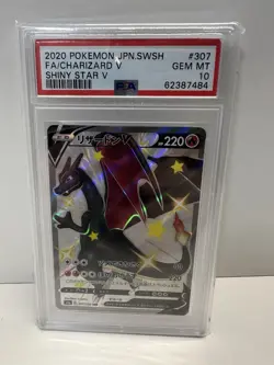 2020 Pokemon TGC Shiny Charizard V Japanese Sword & Shield PSA 10 Gem Mint #307 - Image 3