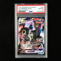 PSA 10 GEM MT 2021 Pokemon JPN Umbreon VMAX s8b E 245/184 CSR - Image 1