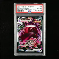 PSA 10 GEM MT 2021 Pokemon JPN Gengar VMAX sGG E 002/019 - Image 1