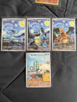 SALE! | Lugia with The Starry Night | Van Gogh Pokemon Cards | #17 | Read Descr. - Image 5