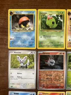 Lotto 12 Pokemon card ita Yuka Morii Ita - Kabuto Omanyte Girafarig Larvesta RH - Image 2