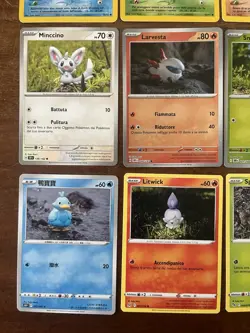Lotto 12 Pokemon card ita Yuka Morii Ita - Kabuto Omanyte Girafarig Larvesta RH - Image 4