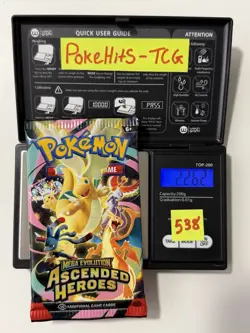 (VERY HEAVY)🔥 22.62g Pokemon TCG Ascended Heroes Booster Pack Factory Sealed✅ - Image 1