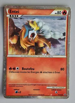 Pokemon Entei hgss20 reverse holo Fr card /jpj27 - Image 1