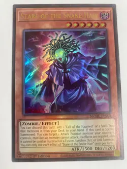 Stare of the Snake Hair MZMU-EN003 Ultra Rare 1st Edition Near Mint Yugioh - Image 1