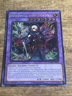 Yugioh! 1x Artmage Diactorus DUAD-EN032 Secret Rare 1st Ed NM - Image 1