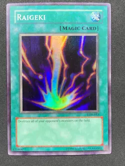 Raigeki LOB-053 Super Rare Yu-Gi-Oh - Light Play - Image 1
