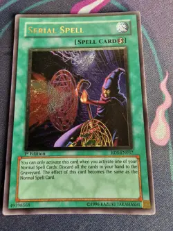 Serial Spell RDS-EN037 Ultimate Rare 1st Edition LP Yugioh - Image 1