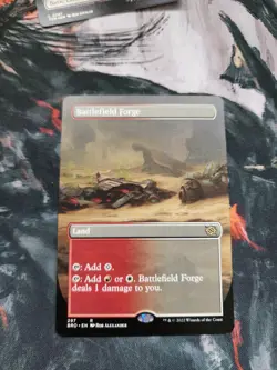 MTG Battlefield Forge 297 Rare Borderless Land The Brothers' War - Image 1