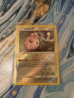 Igglybuff 168/236 Pokemon TCG SM Cosmic Eclipse Reverse Holo (Near Mint) - Image 1