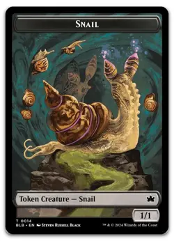 Snail Token #14 (NM) Bloomburrow BLB Magic MTG - Image 1