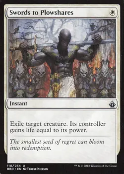 Swords to Plowshares 110 Uncommon Battlebond Magic: The Gathering MP - Image 1