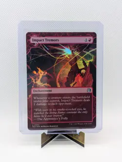 MTG - Impact Tremors - FOIL U #44 - Wilds of Eldraine: Enchanting Tales NM - Image 1