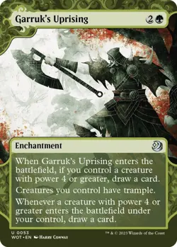 Garruk’s Uprising NM WOT 53 MTG Wilds of Eldraine Enchanting Tales - Image 1