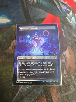 Hallowed Fountain (Borderless) Lorwyn Eclipsed MTG MINT - Image 2