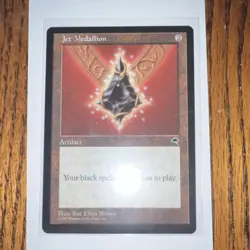 Magic: The Gathering Jet Medallion Tempest Rare Artifact - MTG - Image 1