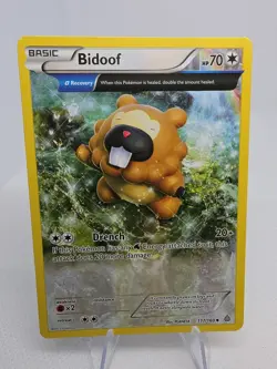 Pokemon Bidoof Primal Clash 117/160 LP Condition - Image 1