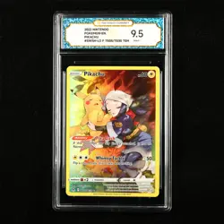 TQG 9.5 MINT+ 2022 Pokemon ENG Pikachu F TG05/TG30 SWSH-LO TGH - Image 1