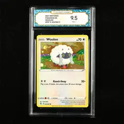 TQG 9.5 MINT+ 2021 Pokemon ENG Wooloo #FST E 222/264 C - Image 1