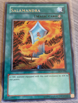 Yugioh Salamandra (Dark Duel Stories) DDS-006 Secret Rare LP - Image 1