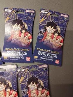 5x One Piece OP-01 Romance Dawn Blister Paper Sleeve Booster Pack ENG SEALED - Image 2
