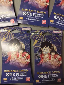 5x One Piece OP-01 Romance Dawn Blister Paper Sleeve Booster Pack ENG SEALED - Image 3