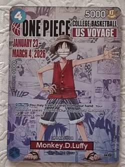 Monkey.D.Luffy (055) (College Basketball US Voyage) P-055 One Piece Promotion... - Image 1