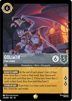Goliath 173/204/EN-10/Whispers in the Well/Disney Lorcana/TCG/Legendary - Image 1