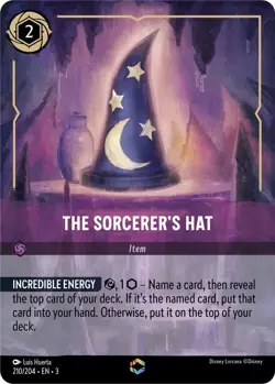 The Sorcerer’s Hat - 210/204/EN-3/Into the Inklands/Disney Lorcana/TCG/Enchanted - Image 1