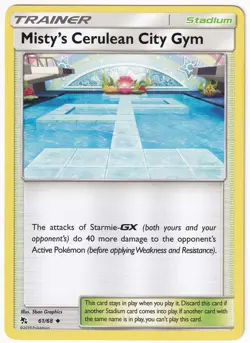 Misty's Cerulean City Gym 61/68 - Hidden Fates - LP Trainer Card - Pokemon TCG - Image 1