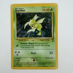 #3 Scyther 17/130 Base Set 2 2000 Holo Rare WOTC Pokemon Card TCG NM/LP - Image 1