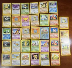 Pokemon Collection Lot - Vintage - MP/HP/ DMG ( 1,634 Cards Total ) Many DAMAGED - Image 4