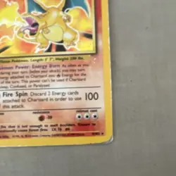 Charizard 4/102 Base Set Holo Rar Pokemon TCG Card heavily played/damage - Image 3