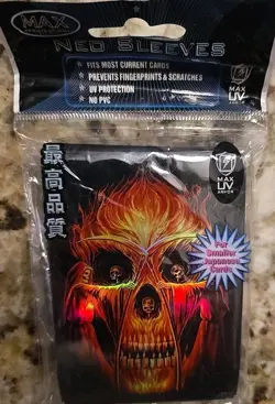 MAX Neo Sleeves Skull Art 7060 FMA for Yu-Gi-Oh Japanese Size 50 Card Sleeves - Image 1