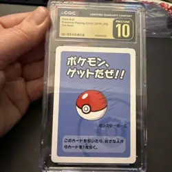 Pokemon Old Maid Playing Cards Pokeball 2019 Japanese CGC Pristine 10 - Image 1
