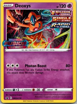 Deoxys - (Prerelease) SWSH170 - SWSH: Promo Cards Pokemon TCG NM Holofoil - Image 1