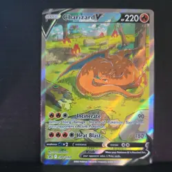 Pokemon TCG Charizard v SWSH260 Holo Rare Card Sword & Shield Promo - Image 1