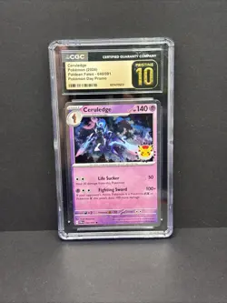 CGC 10 PRISTINE Ceruledge 040/091 Cosmos Holo Pokemon Day Promo 2024 Card - Image 1