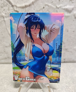 Akeno Himejima Trading Card Waifu Goddess Story Anime Girl holo Karte Manga Full - Image 1