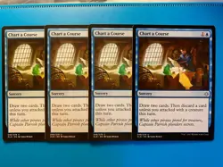 MTG 4x Chart a Course # 48 Ixalan Modern Magic the Gathering x4 NM - Image 1