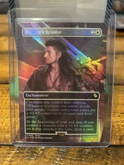 Warrior's Resolve (Borderless) Commander: Final Fantasy Foil - Image 1