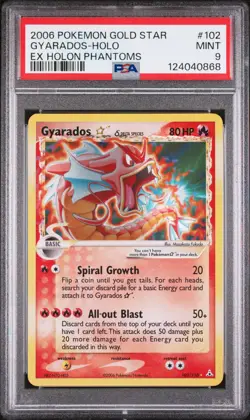 Pokemon Gyarados Gold Star EX Holon Phantoms Holo Rare #102 PSA 9 FRESHLY GRADED - Image 1