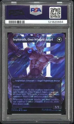 SEPHIROTH, FABLED SOLDIER Final Fantasy Borderless Surge Foil #0527 PSA 10 MTG - Image 2