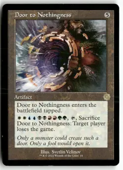 Door to Nothingness 14 The Brothers' War: Retro Frame Artifacts MTG LP - Image 1